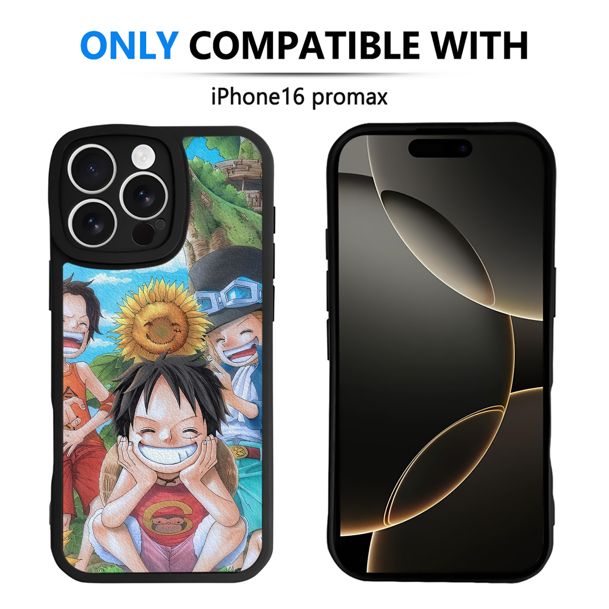 （画像用） ワンピース ONE PIECE 【iPhone 16シリーズ対応】シリコンスマホケース（レザー調） 材質：シリコン